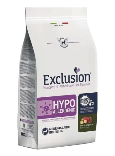 Exclusion diet formula hypoallergenic cavallo e patate medium large 12 kg