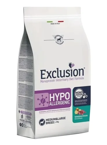 Exclusion diet formula hypoallergenic cervo e patate medium large 12 kg