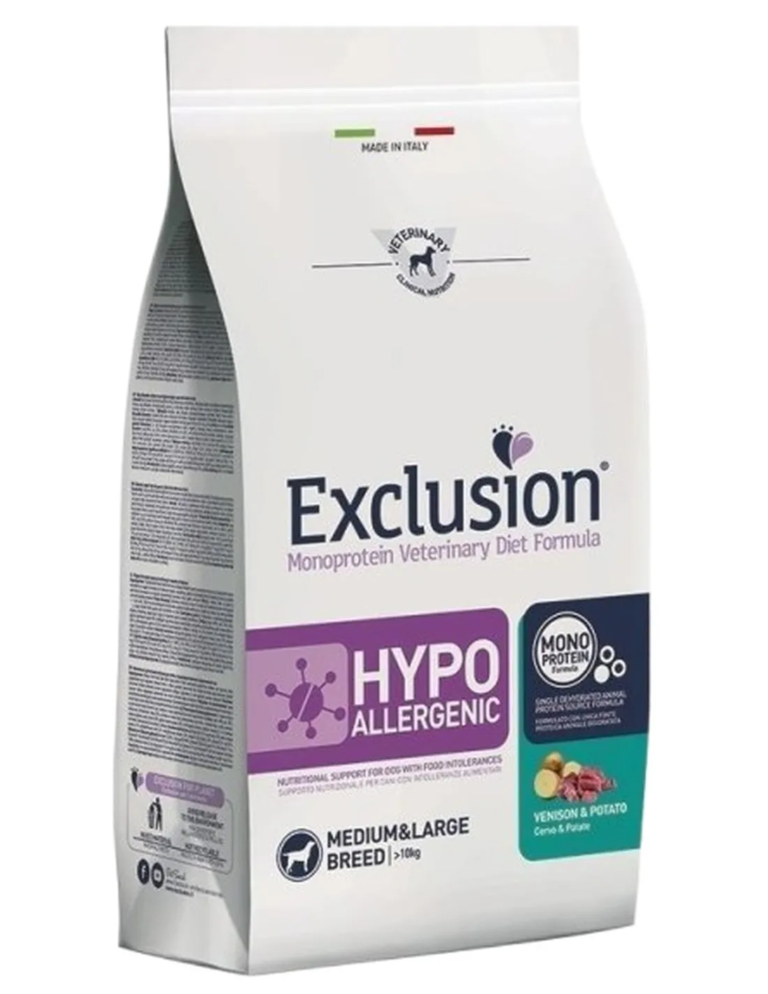 Exclusion diet formula hypoallergenic cervo e patate medium large 2 kg  
