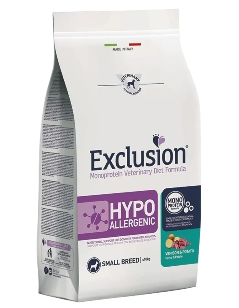 Exclusion diet formula hypoallergenic cervo e patate small breed 2 kg  