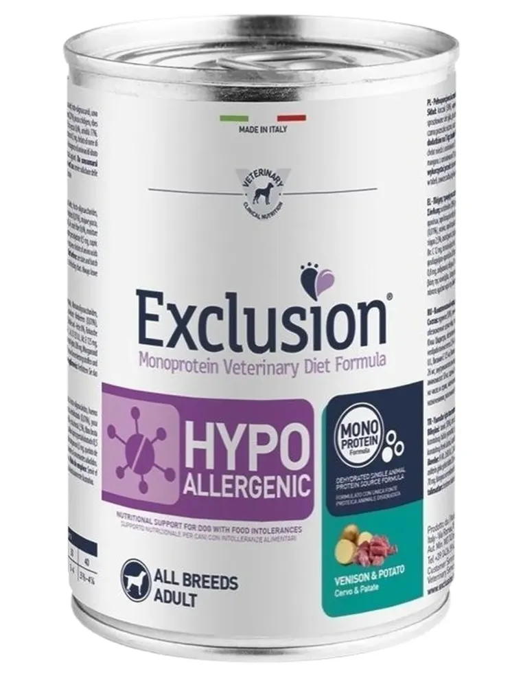 Exclusion diet formula hypoallergenic cervo e patate 400 gr  