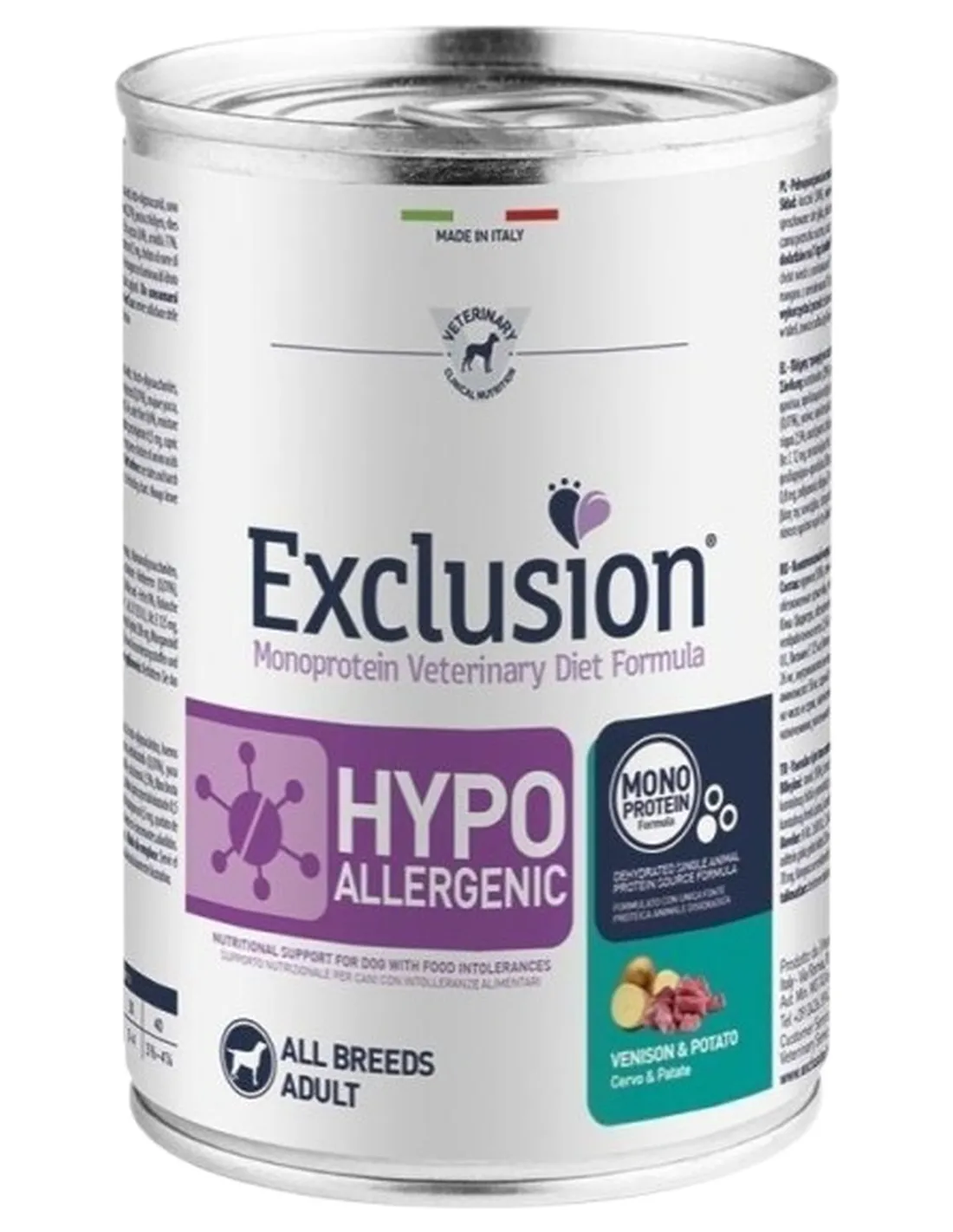 Exclusion diet formula hypoallergenic cervo e patate 400 gr  