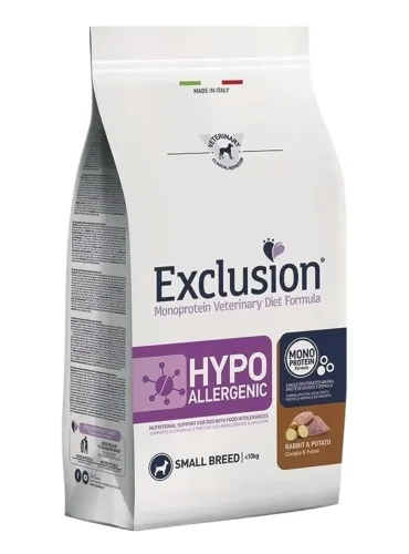 Exclusion diet formula hypoallergenic coniglio e patate small 2 kg  