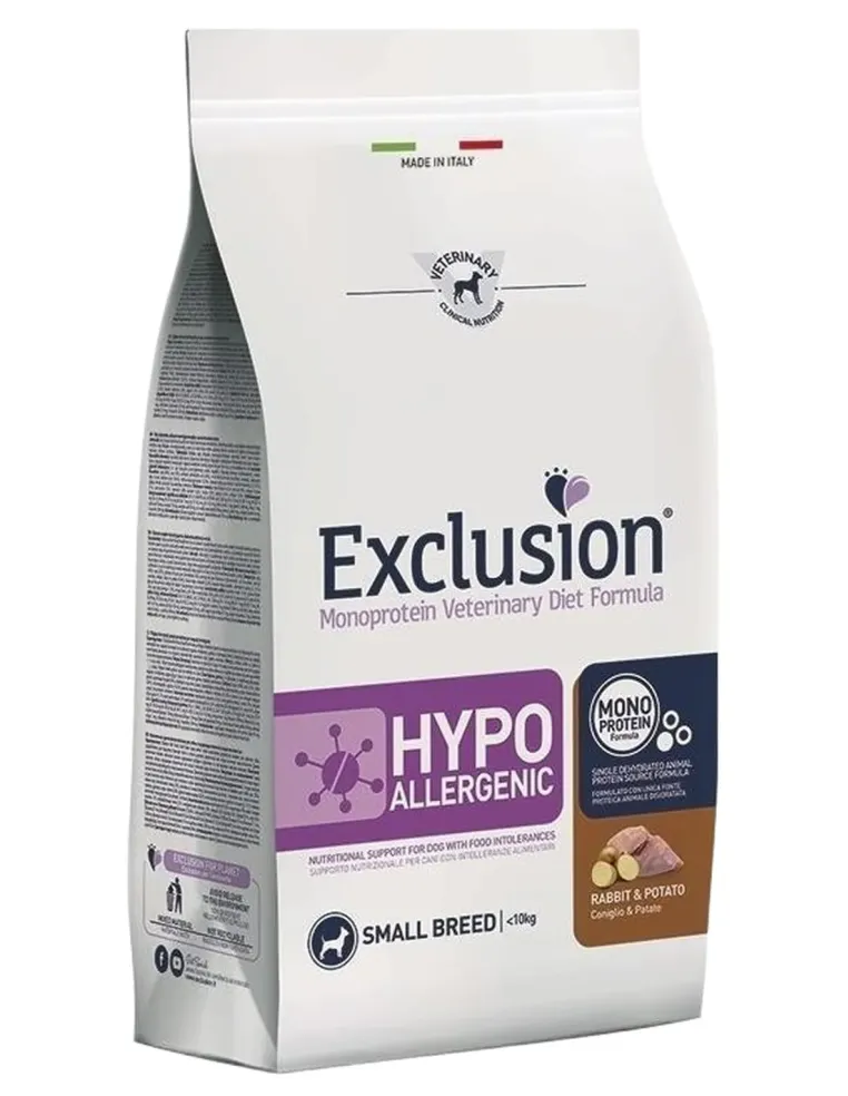 Exclusion diet formula hypoallergenic coniglio e patate small 2 kg  