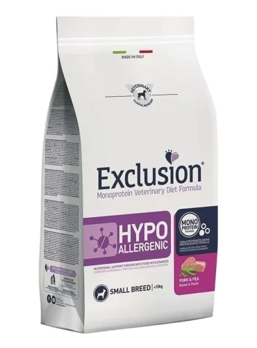 Exclusion diet formula hypoallergenic maiale e piselli small 2 kg  