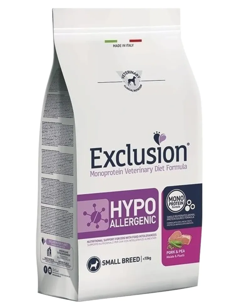 Exclusion diet formula hypoallergenic maiale e piselli small 2 kg  