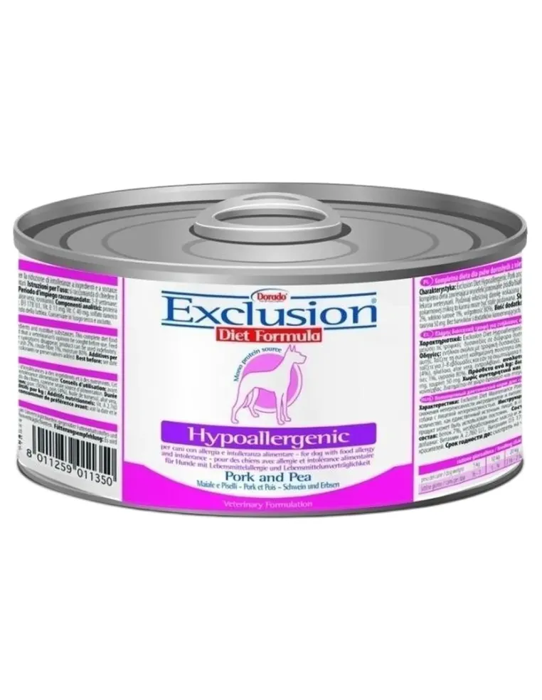 Exclusion diet formula hypoallergenic maiale e piselli 200 gr  