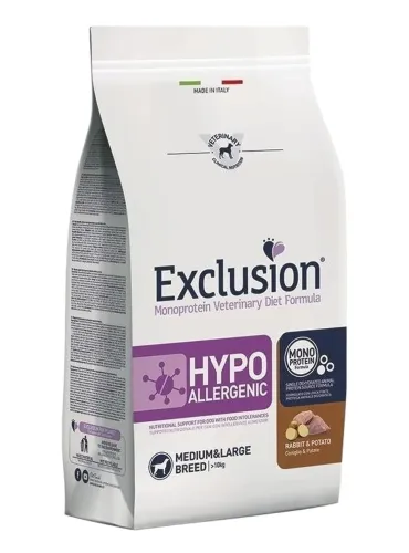 Exclusion diet formula hypoallergenic coniglio e patate medium large 2 kg  