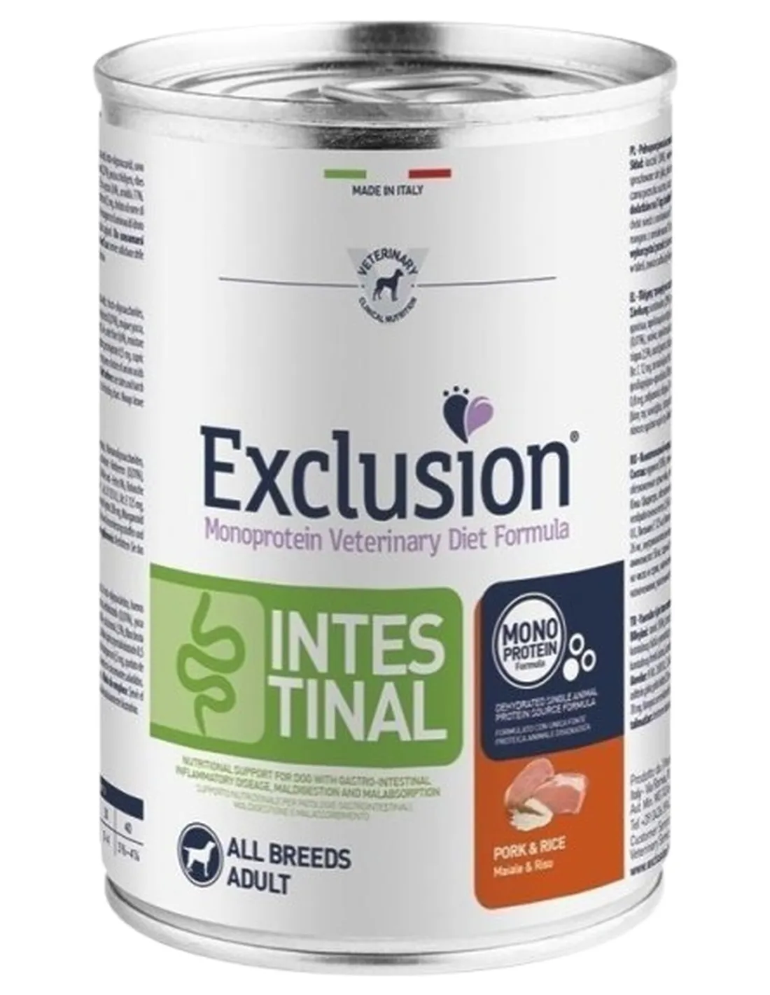 Exclusion diet formula intestinal maiale e riso 400 gr  