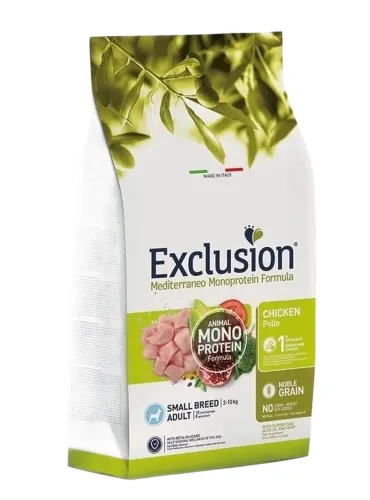 Exclusion mediterraneo adult small breed pollo 7 kg