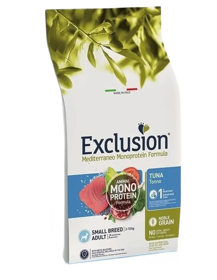 Exclusion mediterraneo adult small breed tonno 7 kg  