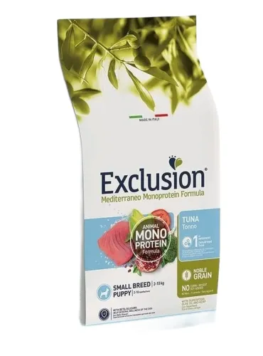Exclusion mediterraneo puppy small breed tonno 2 kg  