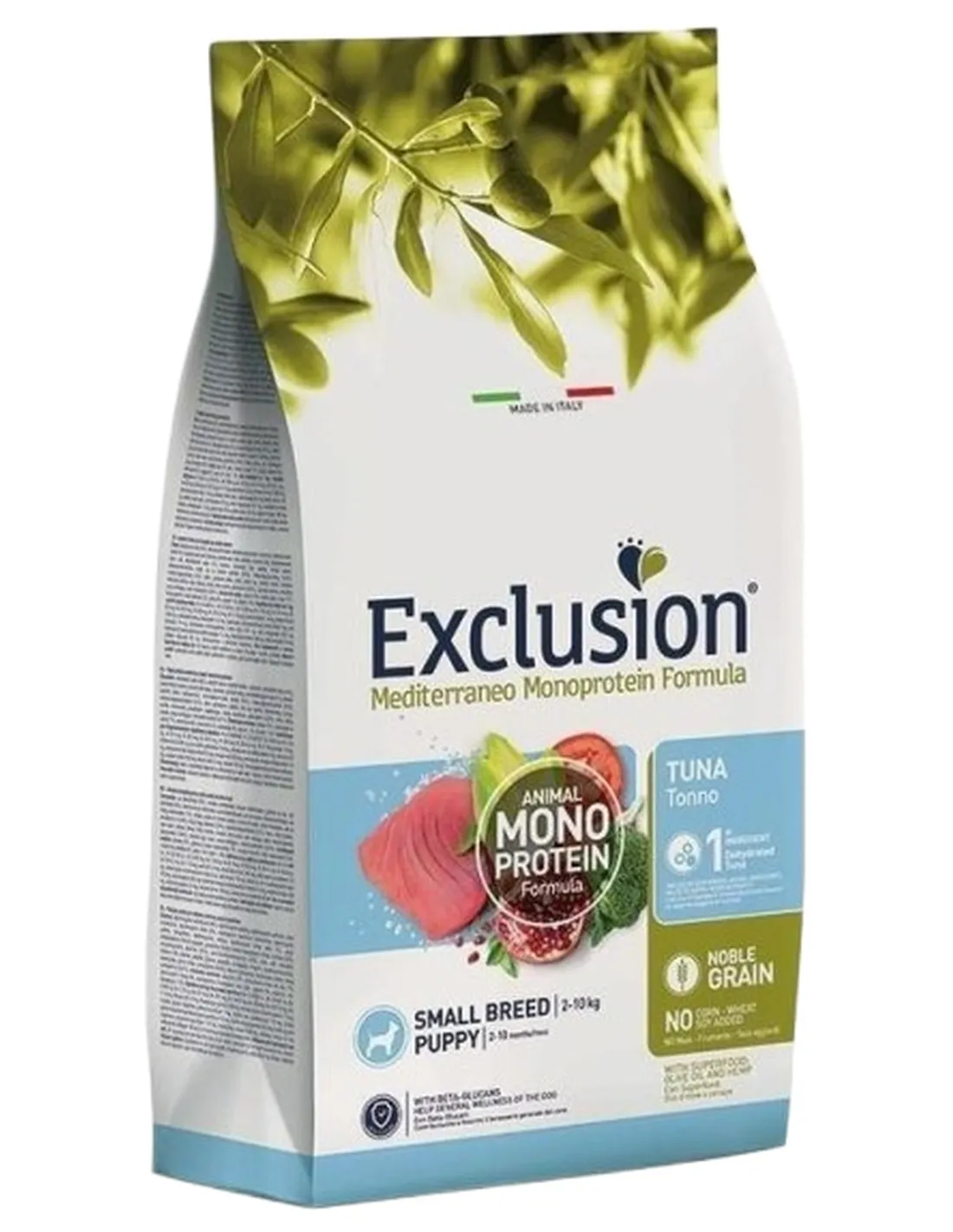Exclusion mediterraneo puppy small breed tonno 2 kg  