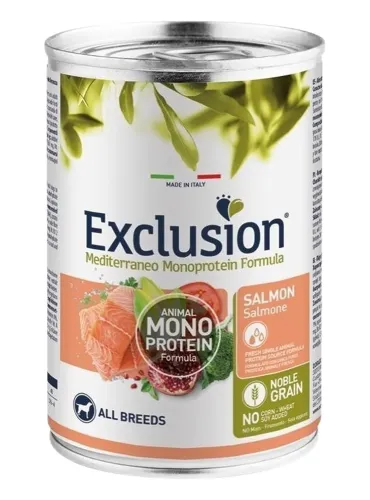Exclusion mediterraneo adult salmone 400 gr  