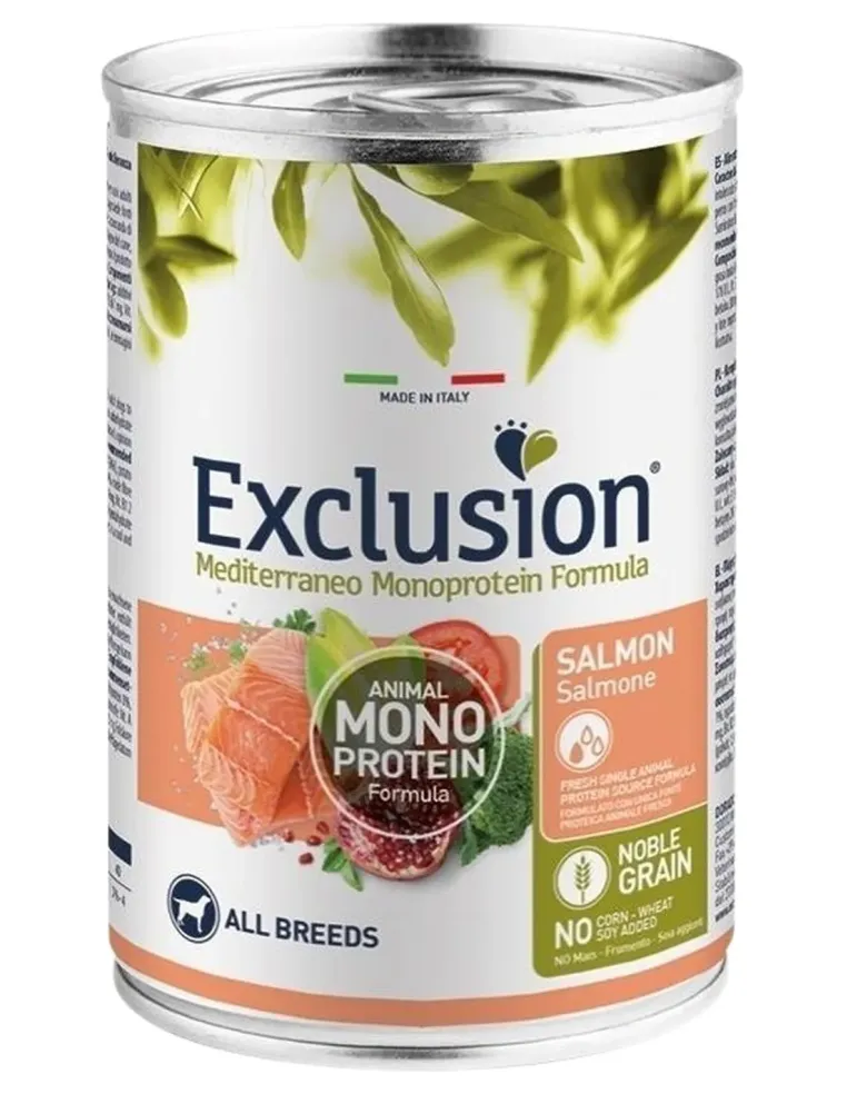 Exclusion mediterraneo adult salmone 400 gr  