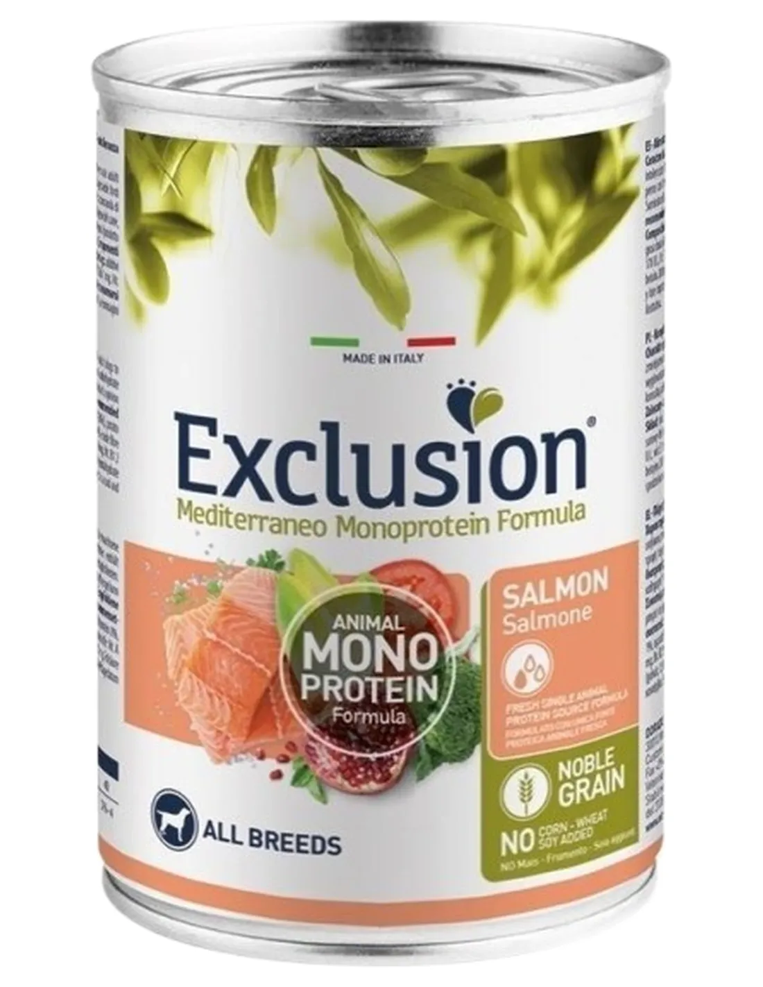 Exclusion mediterraneo adult salmone 400 gr  