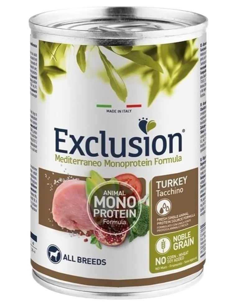 Exclusion mediterraneo adult tacchino 400 gr  