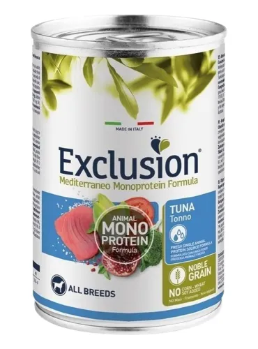 Exclusion mediterraneo adult tonno 400 gr  