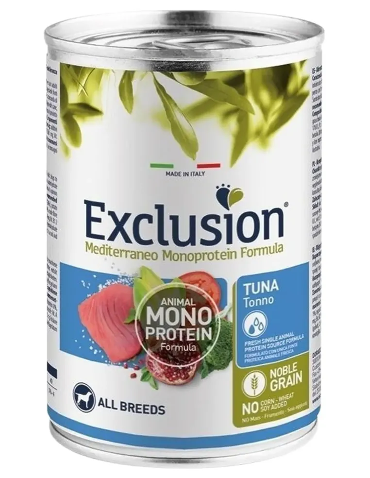 Exclusion mediterraneo adult tonno 400 gr  
