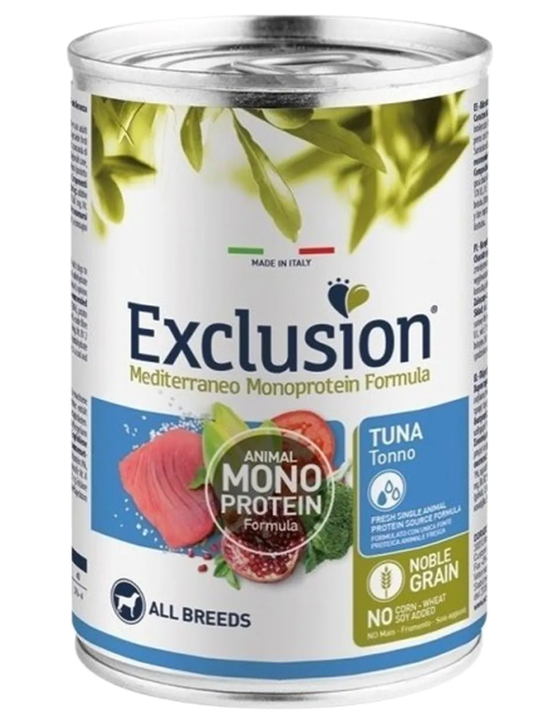 Exclusion mediterraneo adult tonno 400 gr  