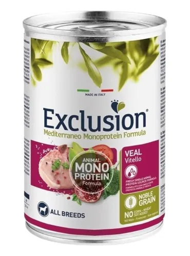 Exclusion mediterraneo adult vitello 400 gr  