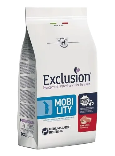 Exclusion diet formula mobility maiale e riso medium large 12 kg