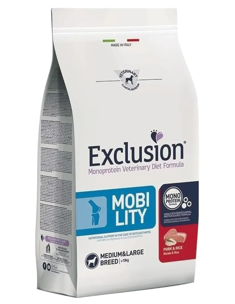 Exclusion diet formula mobility maiale e riso medium large 12 kg  