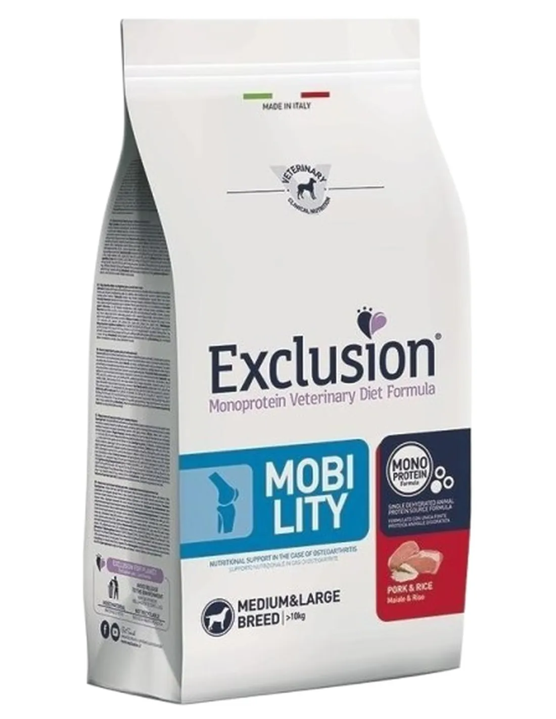 Exclusion diet formula mobility maiale e riso medium large 12 kg  