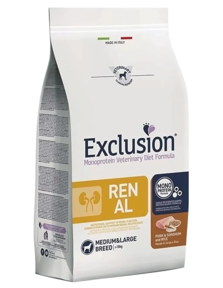 Exclusion diet formula renal maiale e riso medium large 2 kg  