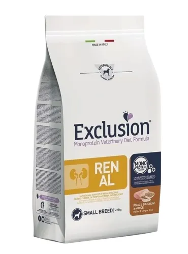 Exclusion diet formula renal maiale e riso small breed 2 kg  