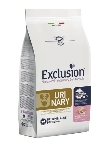 Exclusion diet formula urinary maiale e riso medium large 2 kg  