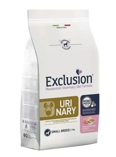 Exclusion diet formula urinary maiale e riso small breed 2 kg