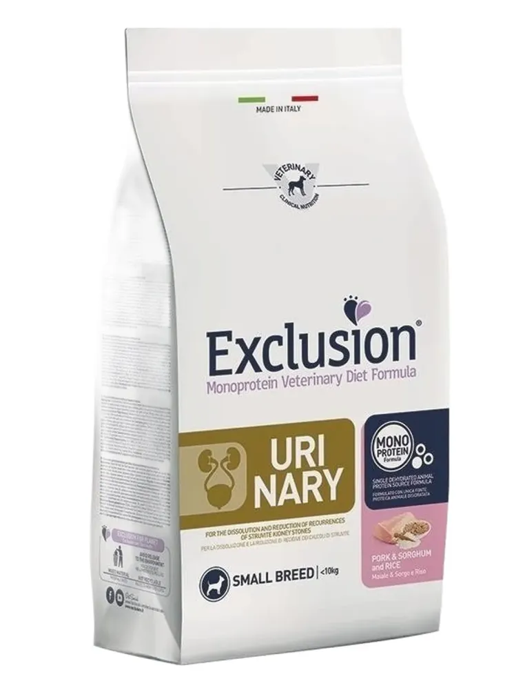 Exclusion diet formula urinary maiale e riso small breed 2 kg  