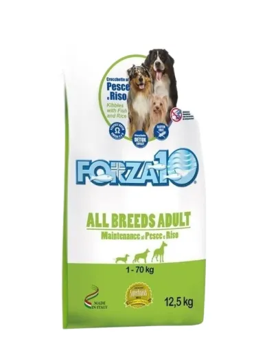 Forza 10 cane all breeds mantenimento pesce e riso 12,5 kg  