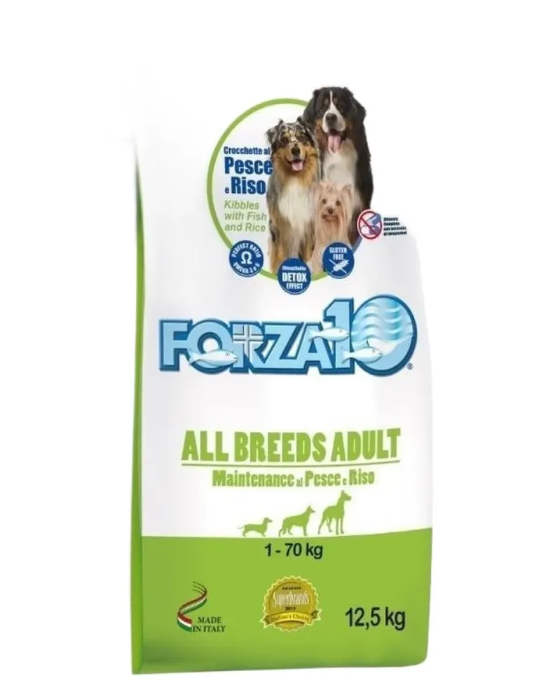 Forza 10 cane all breeds mantenimento pesce e riso 12,5 kg  