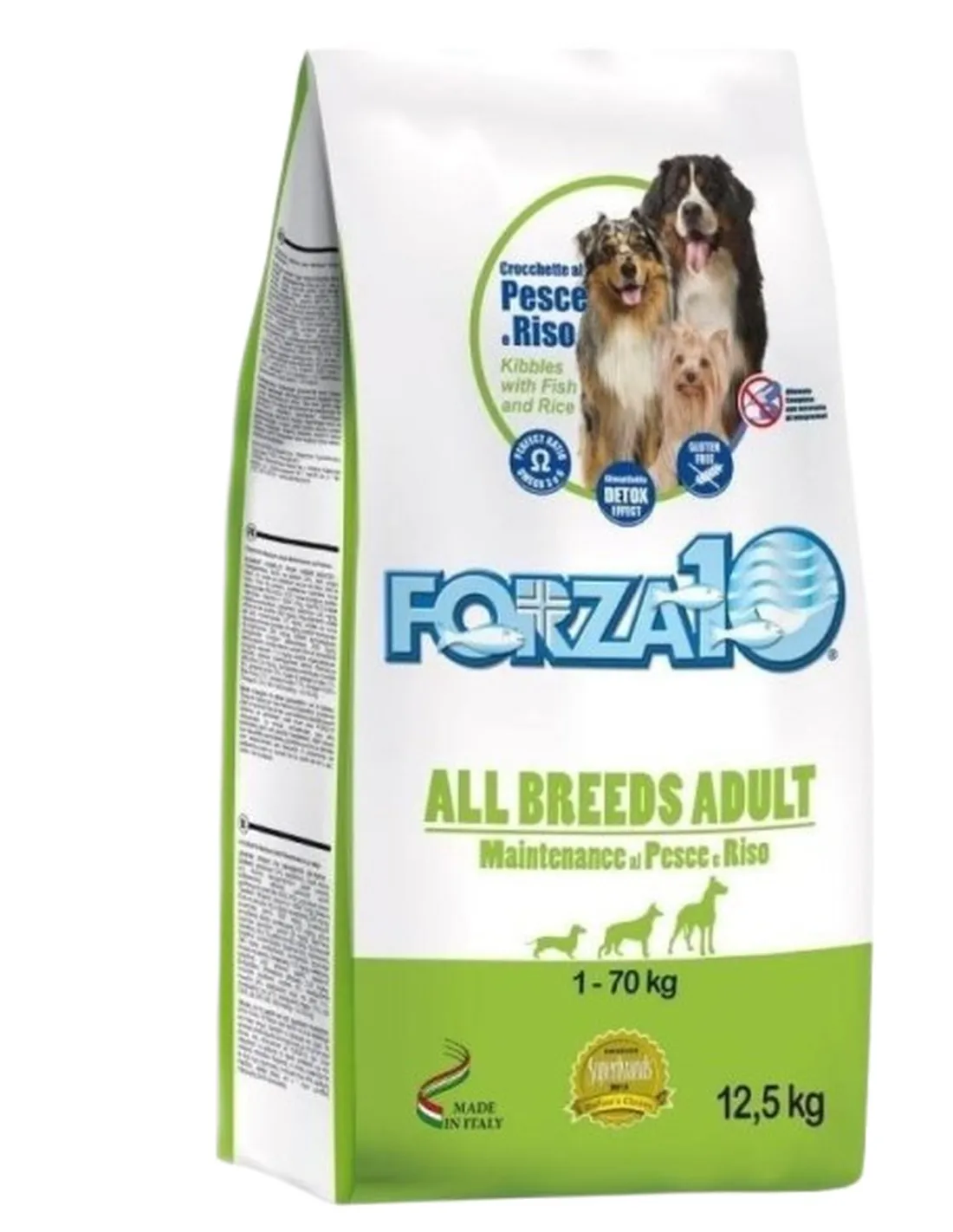 Forza 10 cane all breeds mantenimento pesce e riso 12,5 kg  