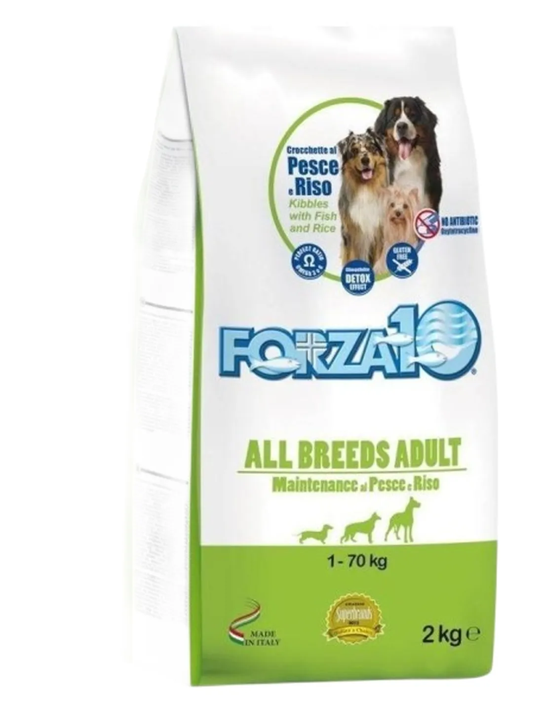 Forza 10 cane all breeds mantenimento pesce e riso 2 kg  