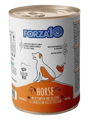 Forza 10 cane adult mantenimento cavallo con zucca e zucchine 400 gr  