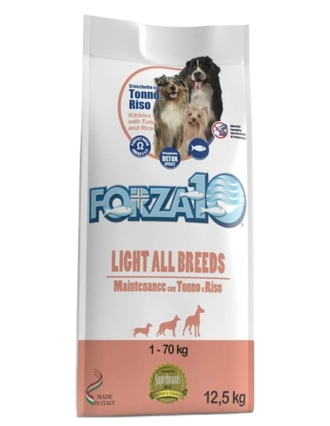 Forza 10 cane light all breeds mantenimento tonno e riso 12,5 kg  