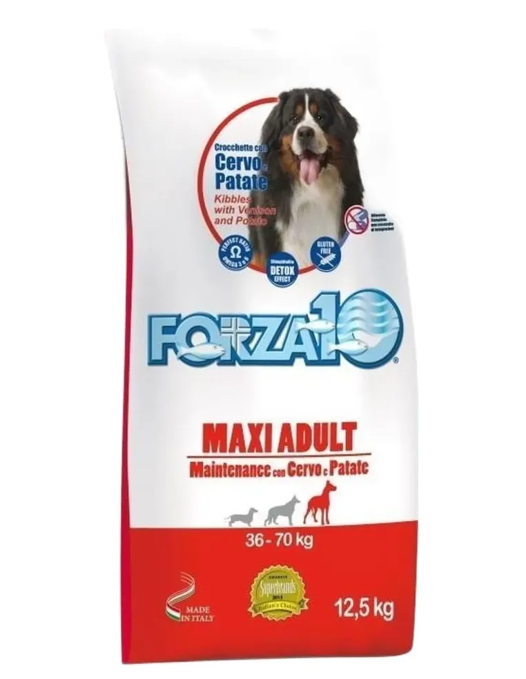Forza 10 cane maxi adult mantenimento cervo e patate 12,5 kg  