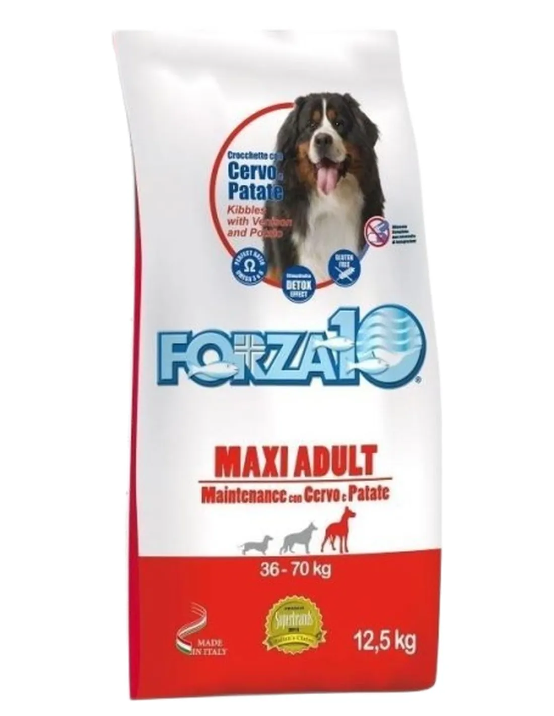 Forza 10 cane maxi adult mantenimento cervo e patate 12,5 kg  