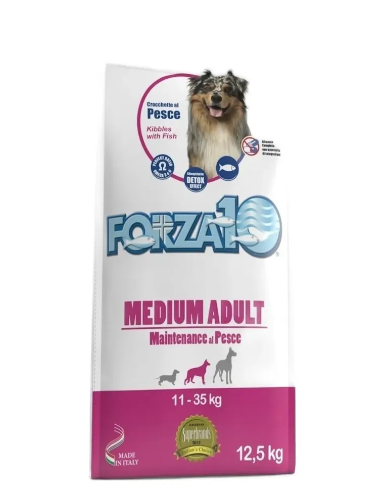 Forza 10 cane medium adult mantenimento pesce 12,5 kg  