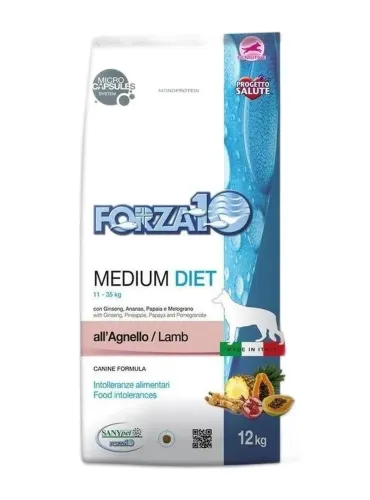 Forza 10 cane medium diet agnello 12 kg  