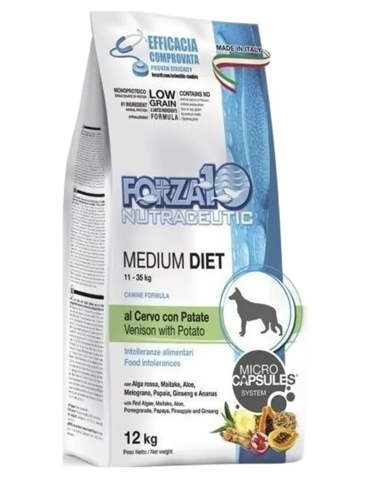 Forza 10 cane medium diet cervo con patate 12 kg  