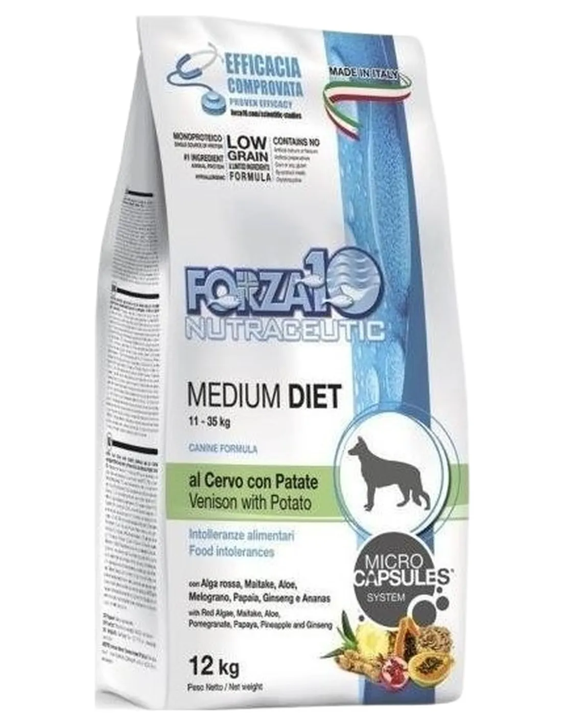 Forza 10 cane medium diet cervo con patate 12 kg  