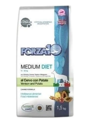Forza 10 cane medium diet cervo con patate 1,5 kg  