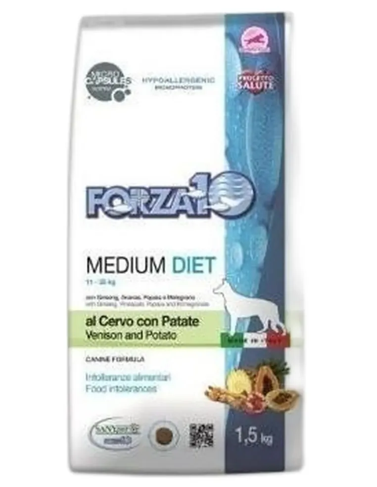 Forza 10 cane medium diet cervo con patate 1,5 kg  