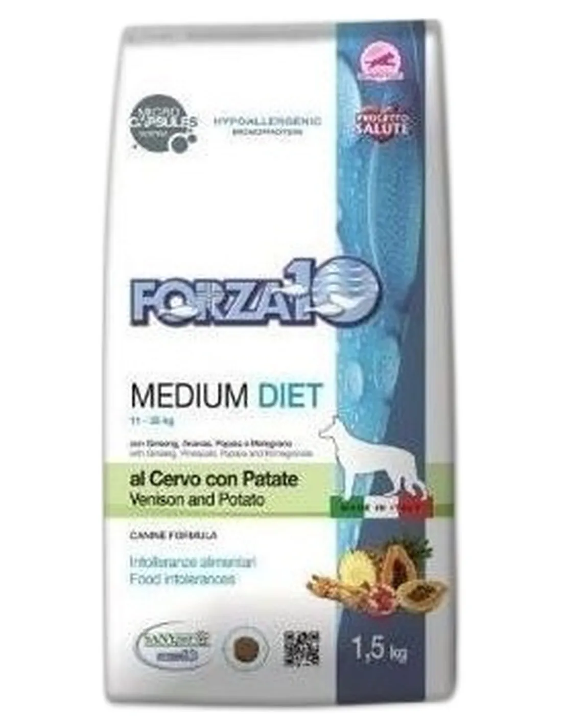 Forza 10 cane medium diet cervo con patate 1,5 kg  