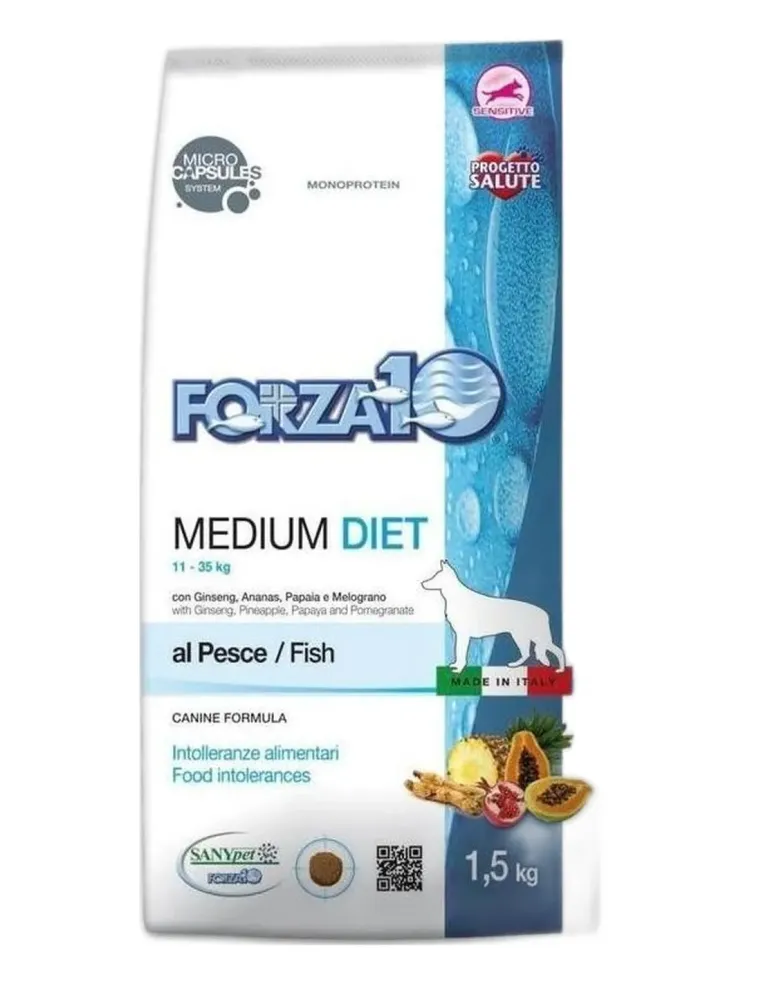 Forza 10 cane medium diet pesce 1,5 kg  