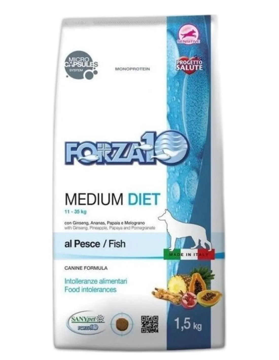 Forza 10 cane medium diet pesce 1,5 kg  
